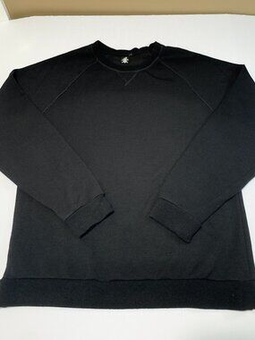 Woolx Merino Bailey Sweatshirt Women's Small Black Pullover Stretch Performance